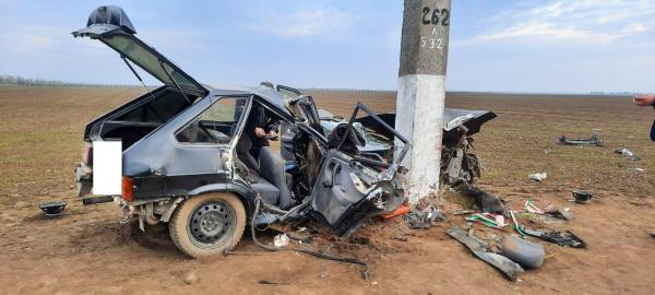 На Ставрополье авто из-за высокой скорости вылетело в кювет